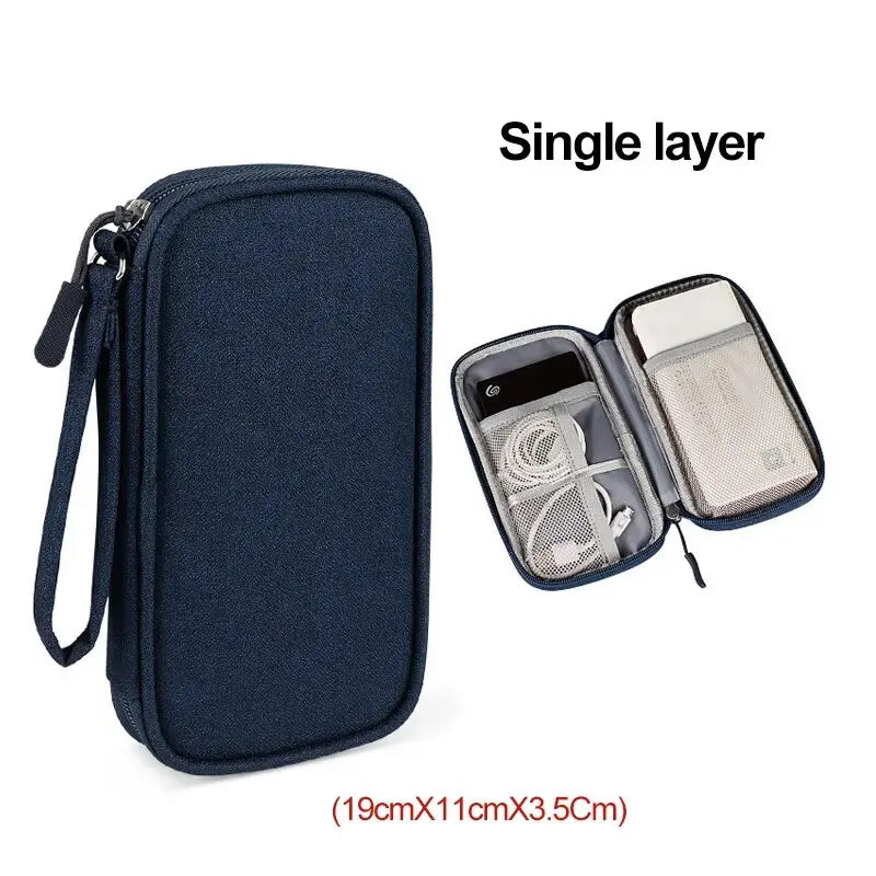 Estuche organizador de cables para viaje