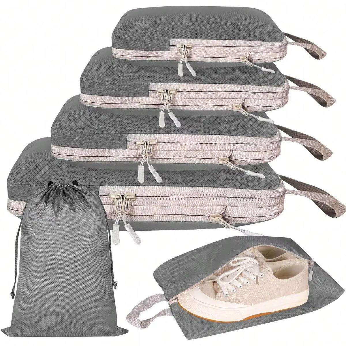 Set de Organizadores Compresibles para Maleta – 4 o 6 Piezas
