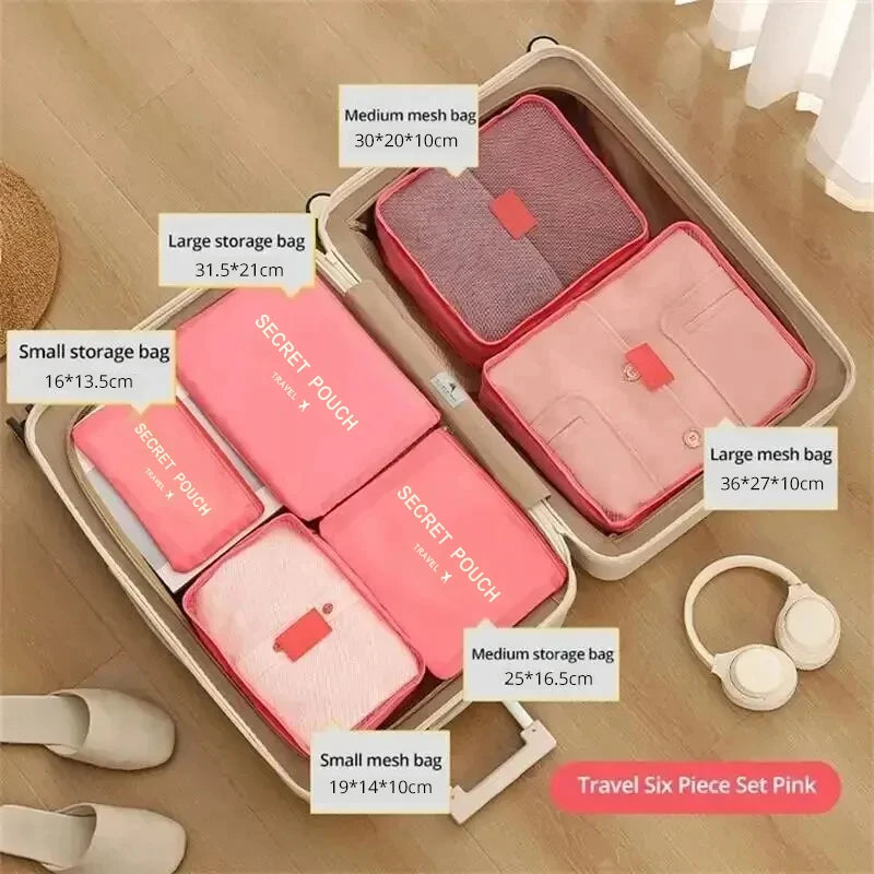 Set organizador de maleta – 6 piezas