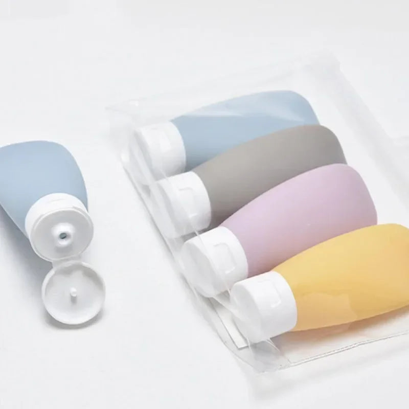 Set de envases reutilizables para viaje