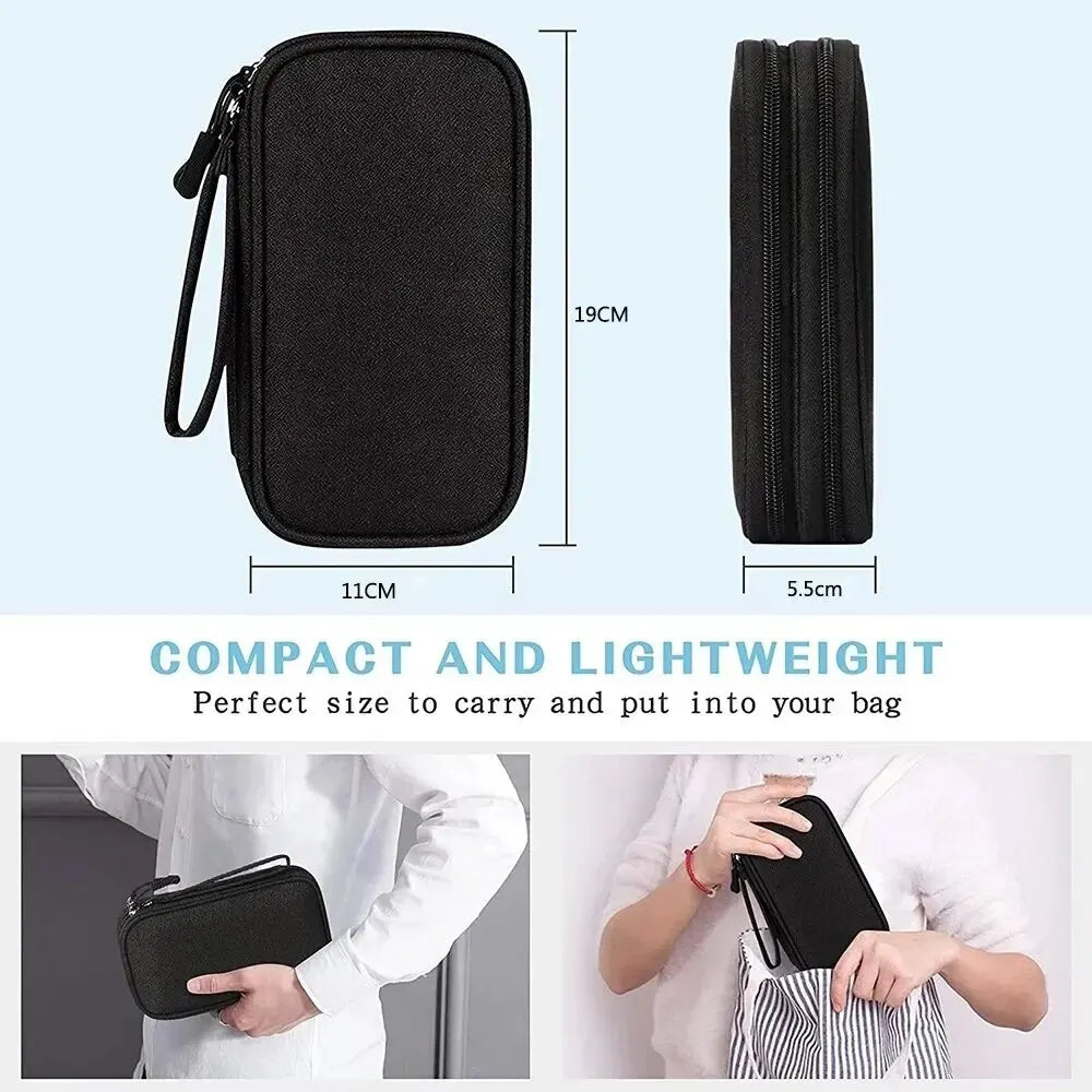 Estuche organizador de cables para viaje