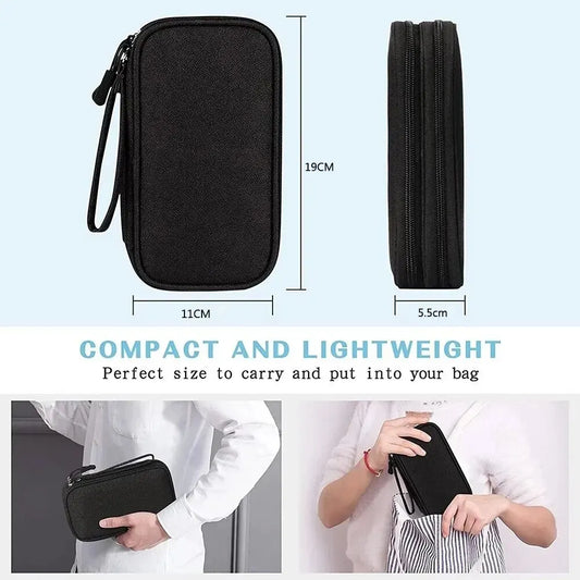 Estuche organizador de cables para viaje