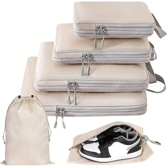 Set de Organizadores Compresibles para Maleta – 4 o 6 Piezas