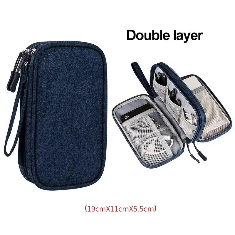 Estuche organizador de cables para viaje